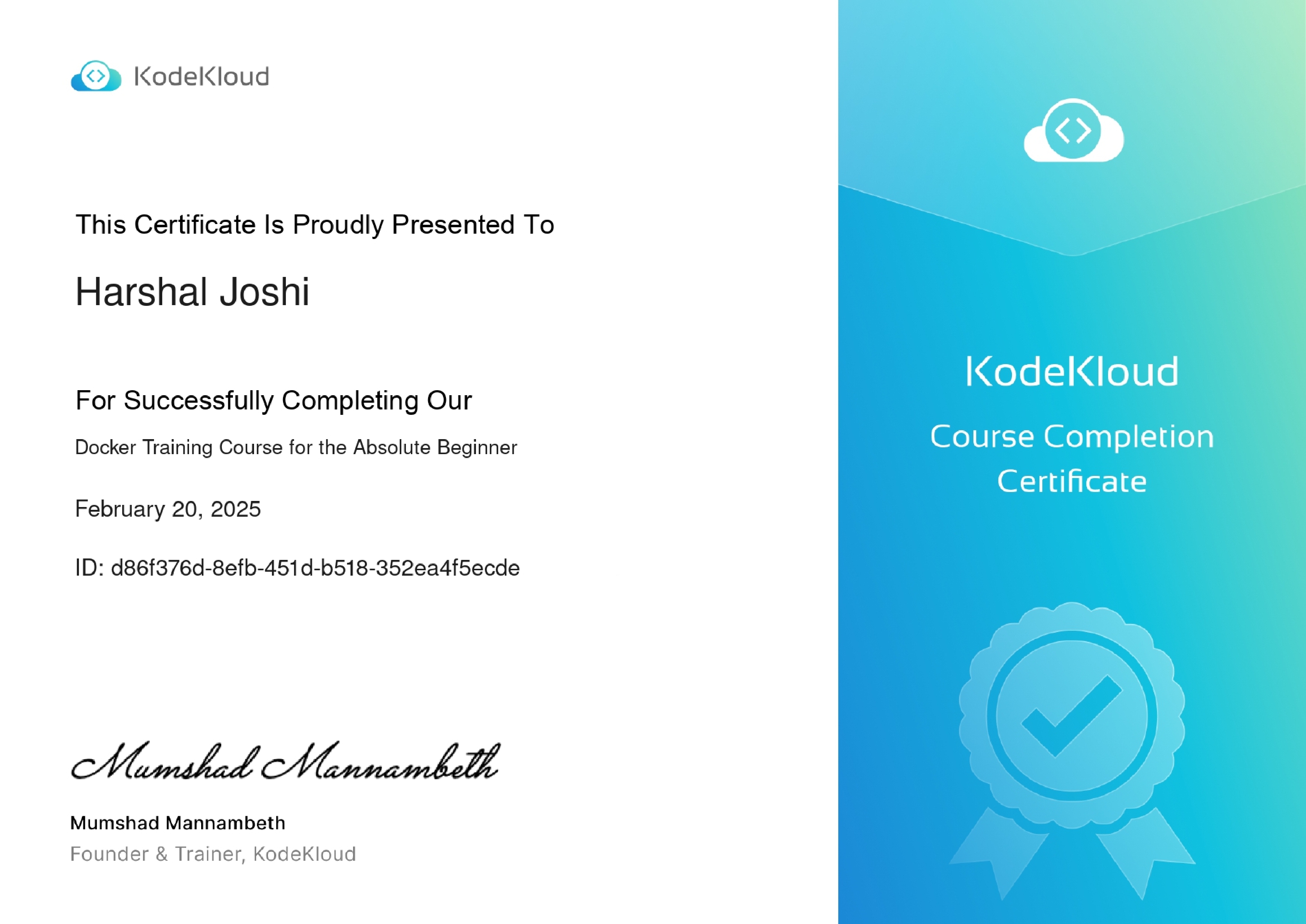 Docker Certificate